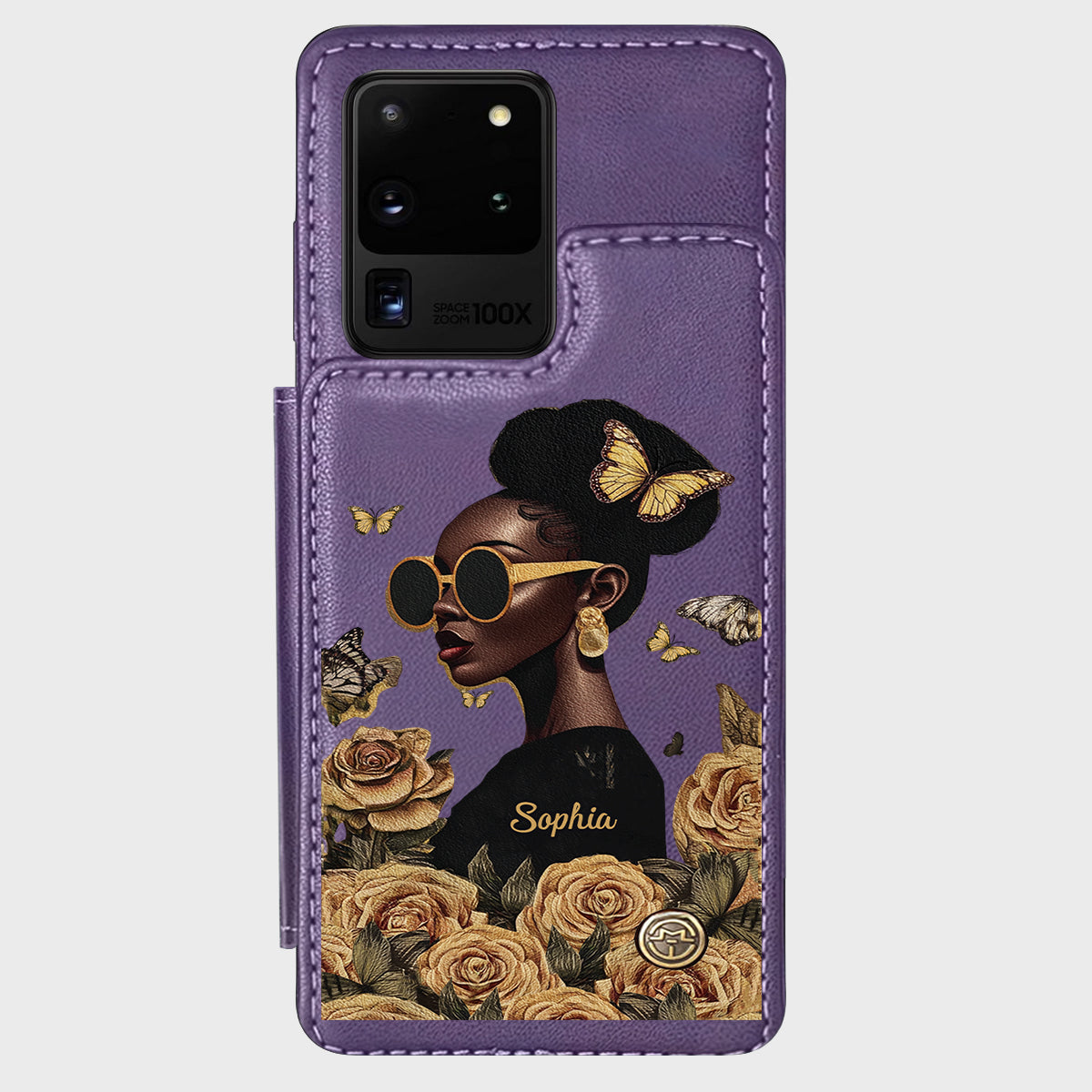 Empowered Beauty - Personalized African American Wallet Phone Case