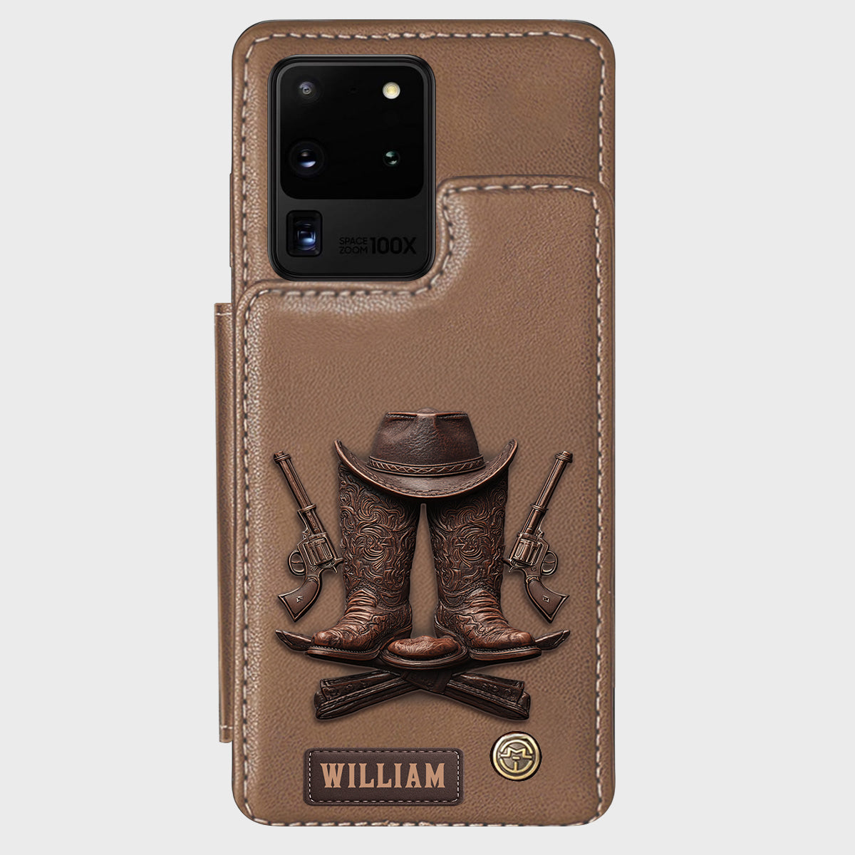 Western Spirit - Personalized Western Outfit Wallet Phone Case