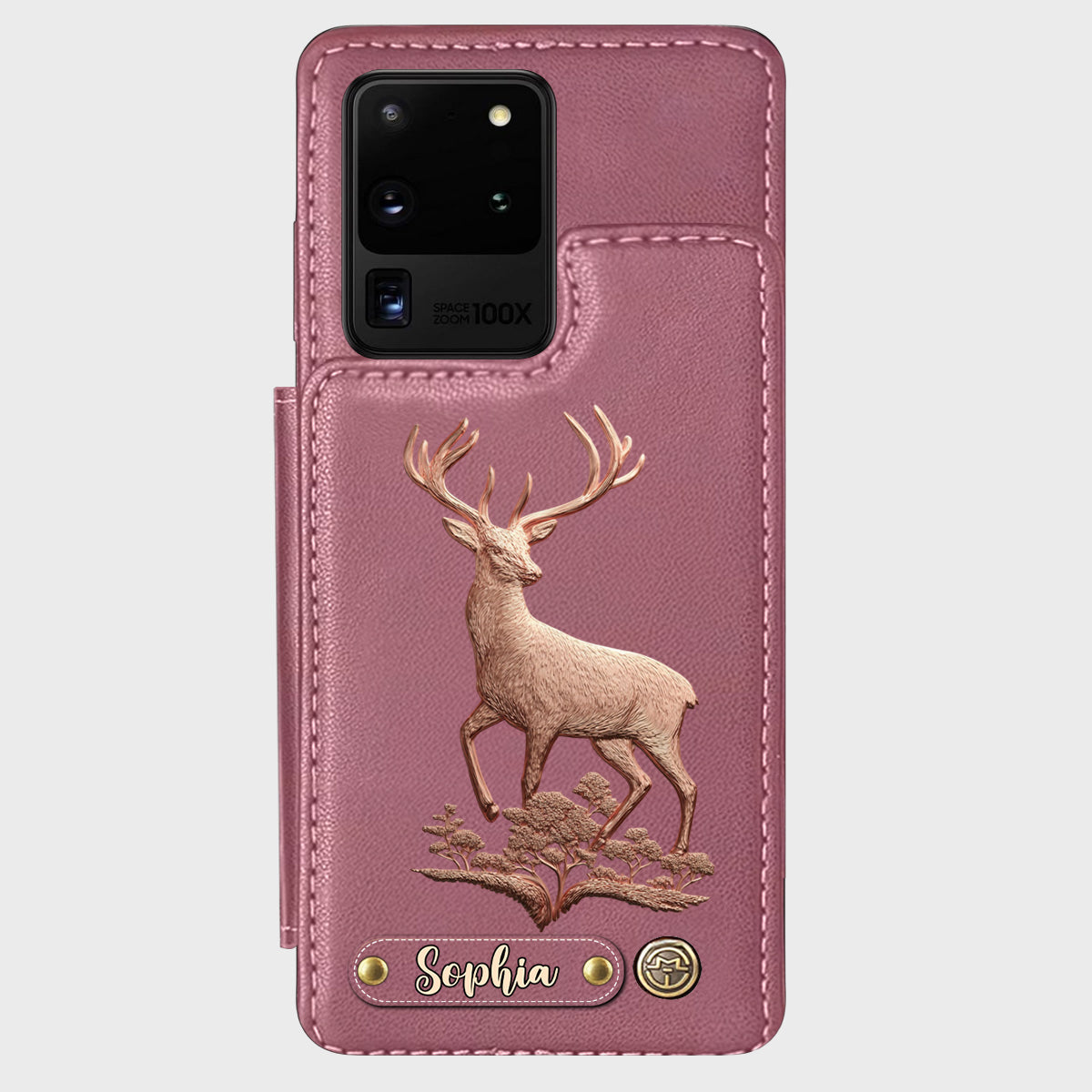 Étui portefeuille personnalisé Country Girl - Étui de téléphone à motif chasse