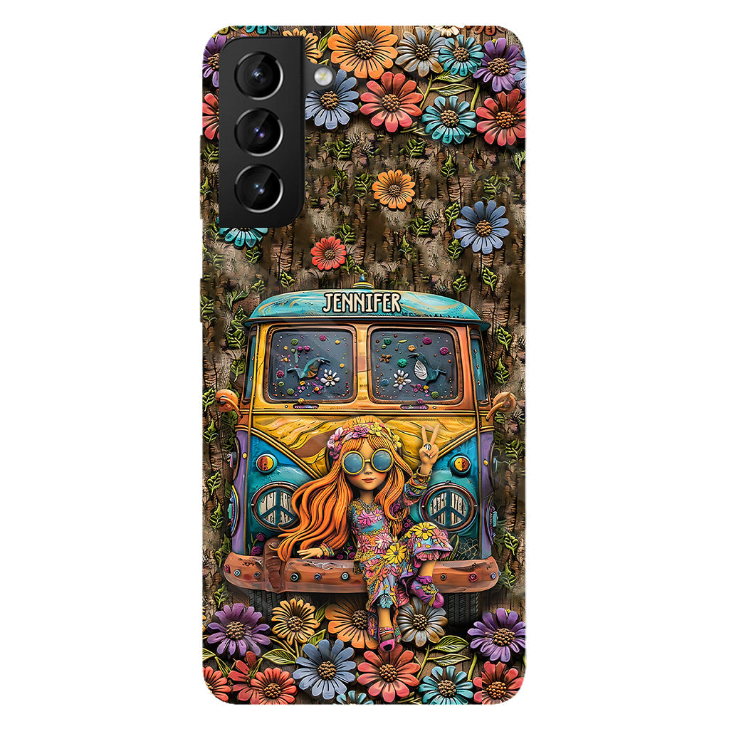 Coque de téléphone personnalisée Cute Caravan - Hippie avec imprimé intégral