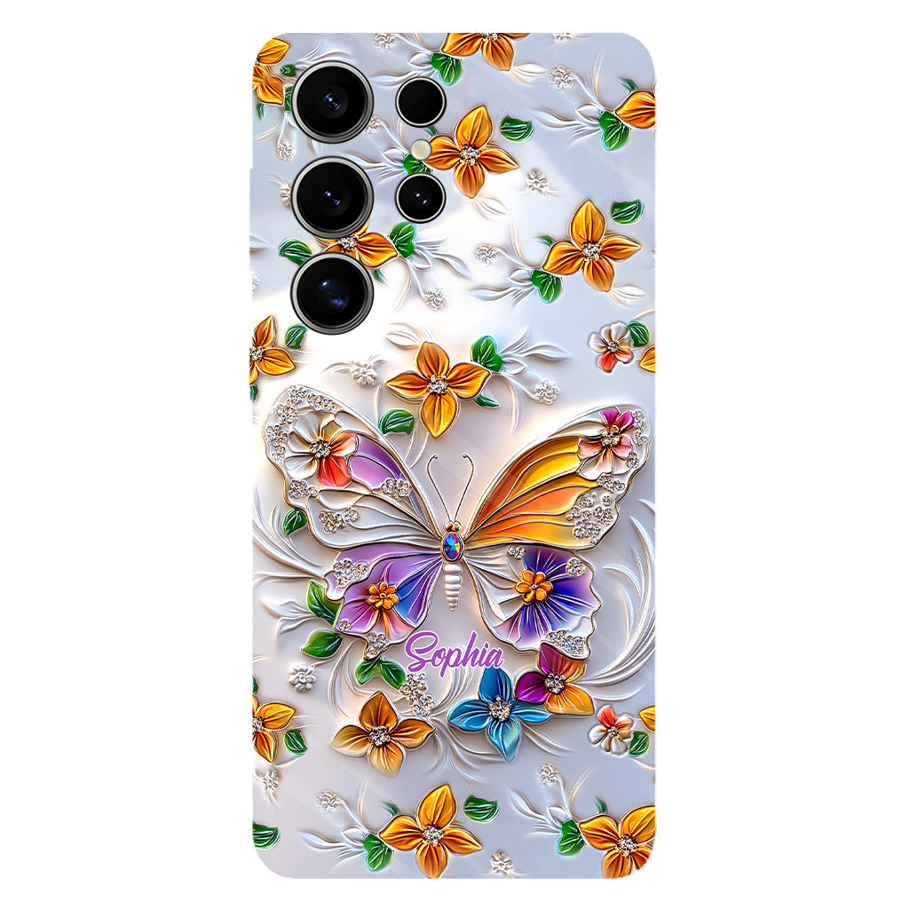 Stunning Butterfly Bee Dragonfly - Personalized Butterfly Full Print Phone Case