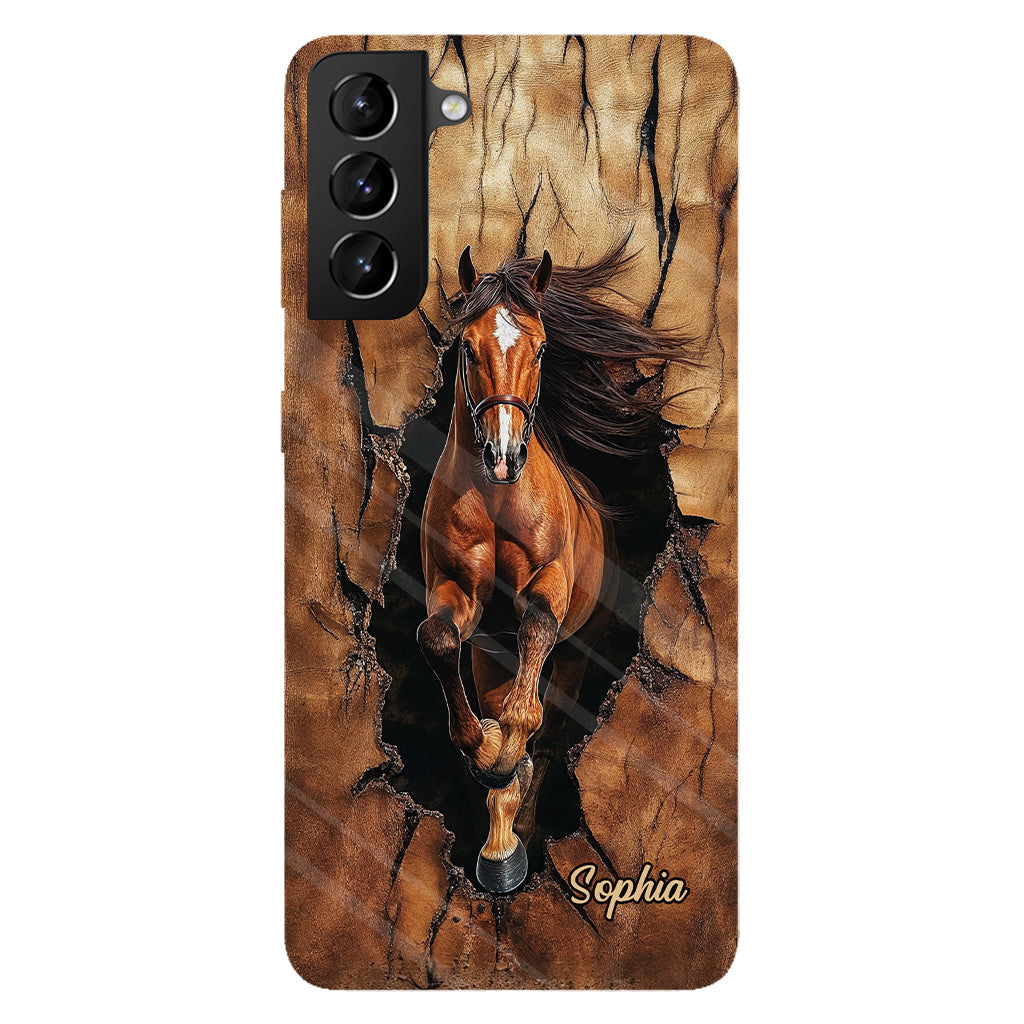 Horse Lovers - Personalized Horse Full Print Phone Case
