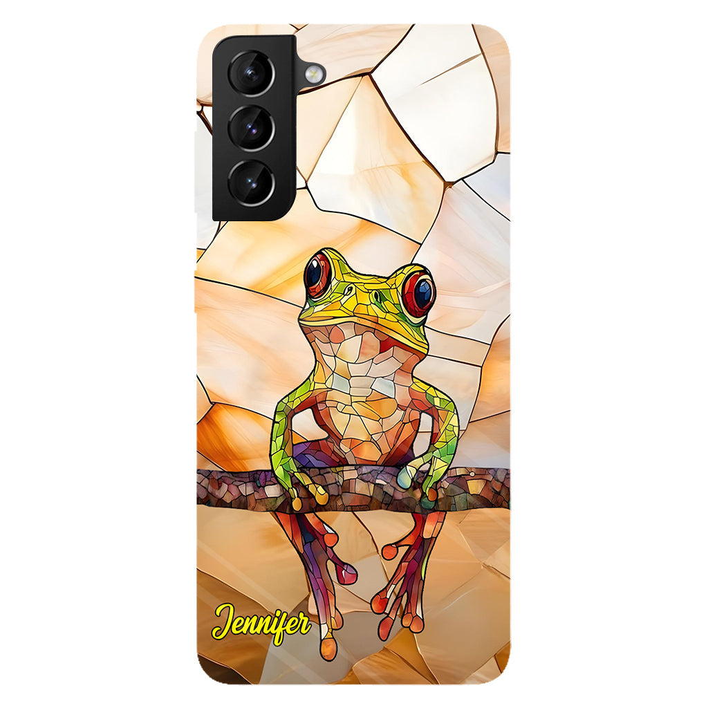 Coque de téléphone personnalisée avec motif grenouille - Cadeau idéal pour les amoureux des grenouilles