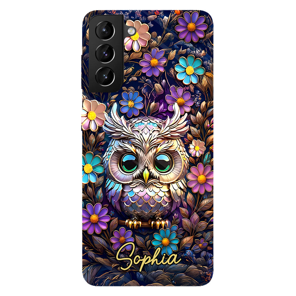 Coque de téléphone personnalisée avec motif hibou mignon