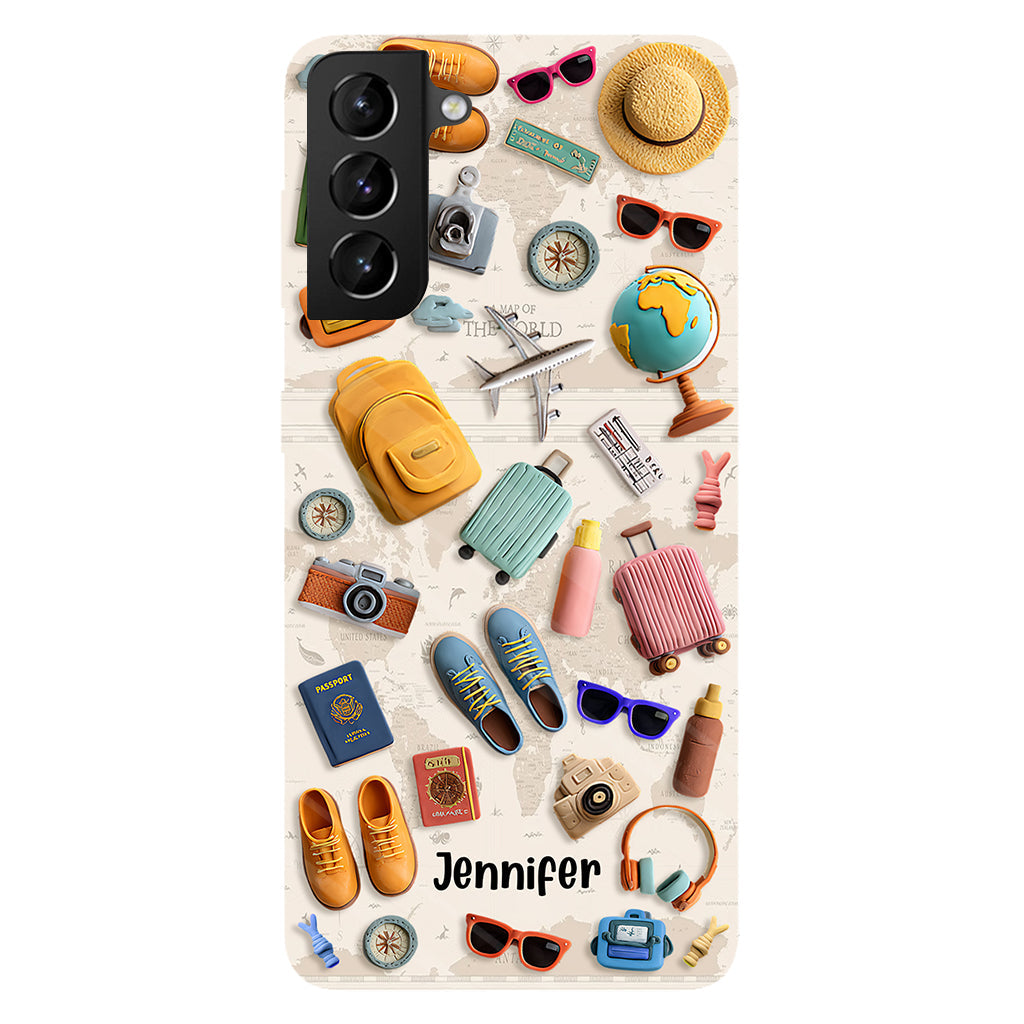 Just A Girl Who Loves Traveling - Personalized Travelling Full Print Phone Case