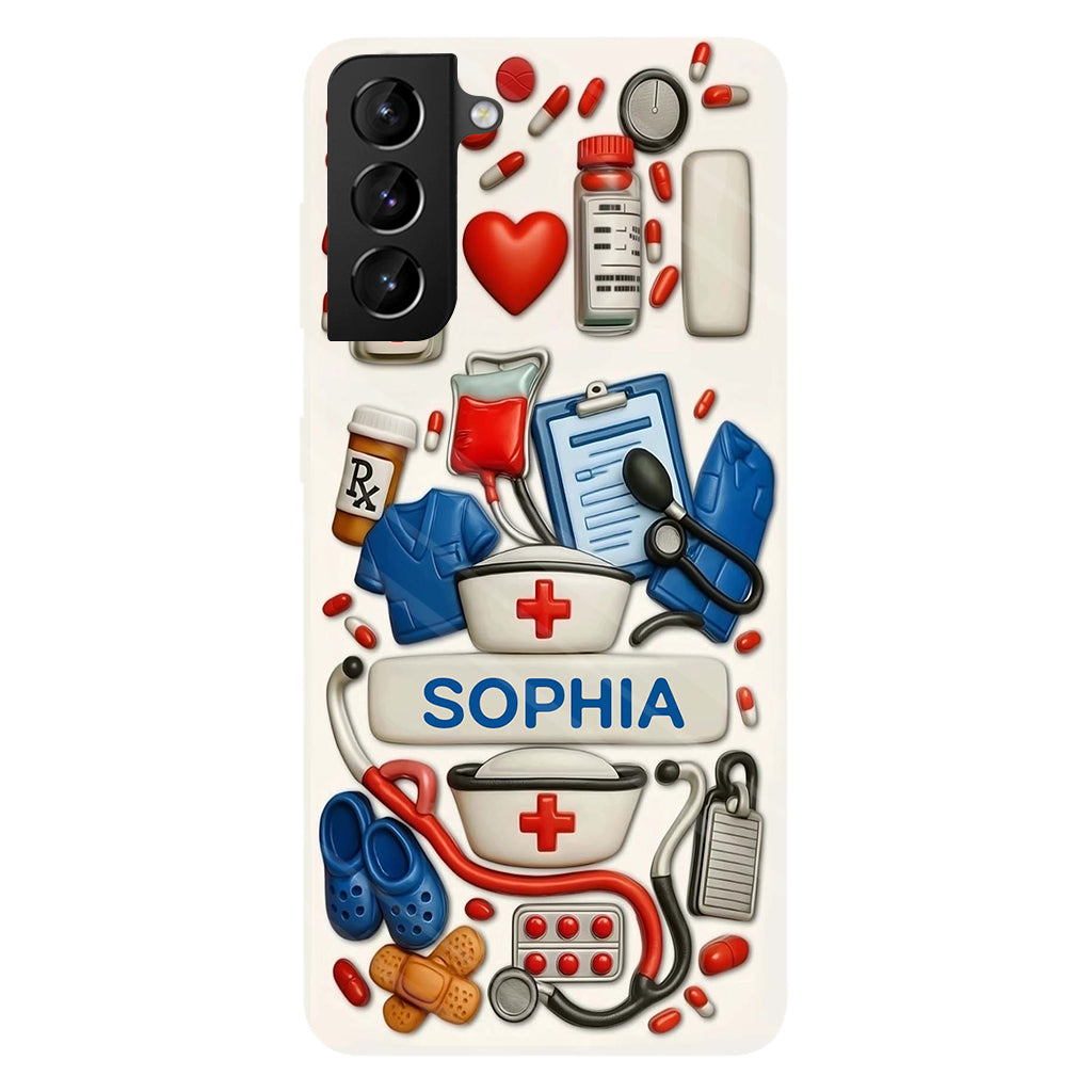 Nurses Are The Heart Of Healthcare - Personalized Nurse Full Print Phone Case
