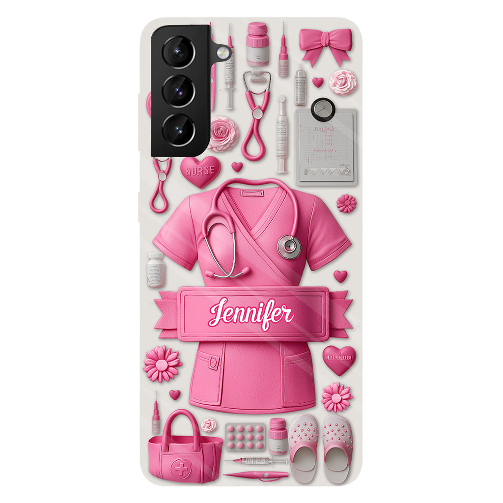 Le métier d'infirmière est un travail de cœur - Coque de téléphone personnalisée avec impression intégrale pour infirmière