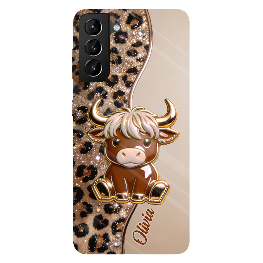 Love Highland Cows - Personalized Highland Cow Full Print Phone Case