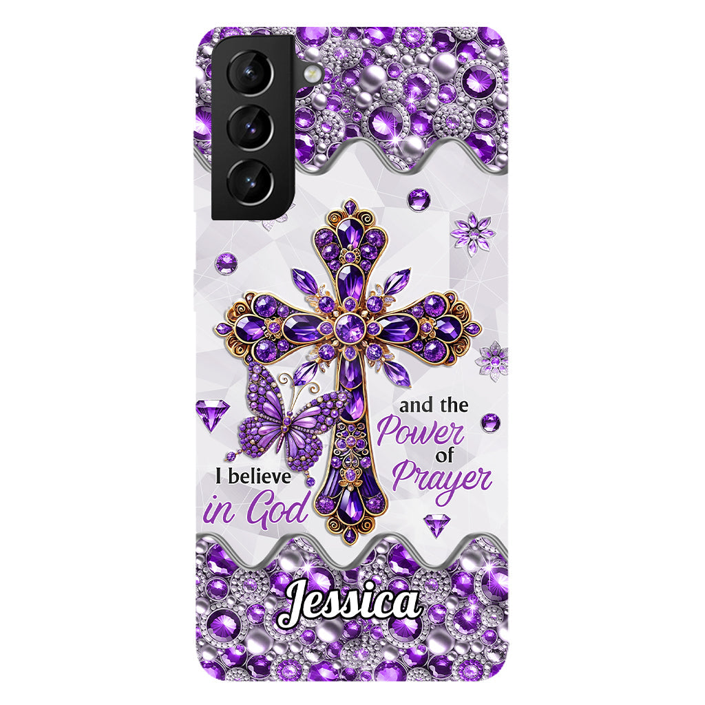 I Believe In God - Personalized Christian Full Print Phone Case