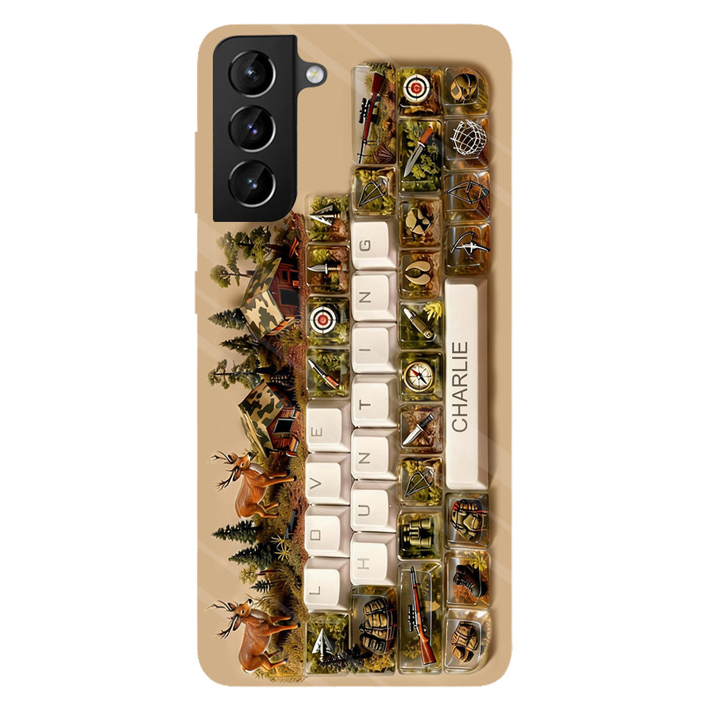 Cadeau Chasse - Coque de téléphone personnalisée avec motif chasse intégral
