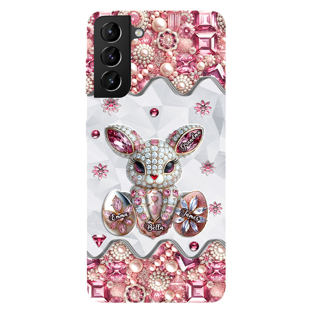 Coque de téléphone personnalisée « Lapin de Pâques - Mamie » avec impression intégrale