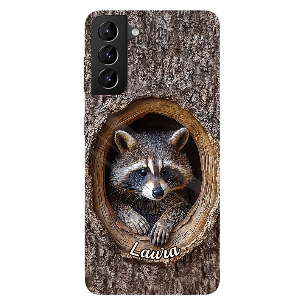 Adorable Raccoon - Personalized Raccoon Full Print Phone Case