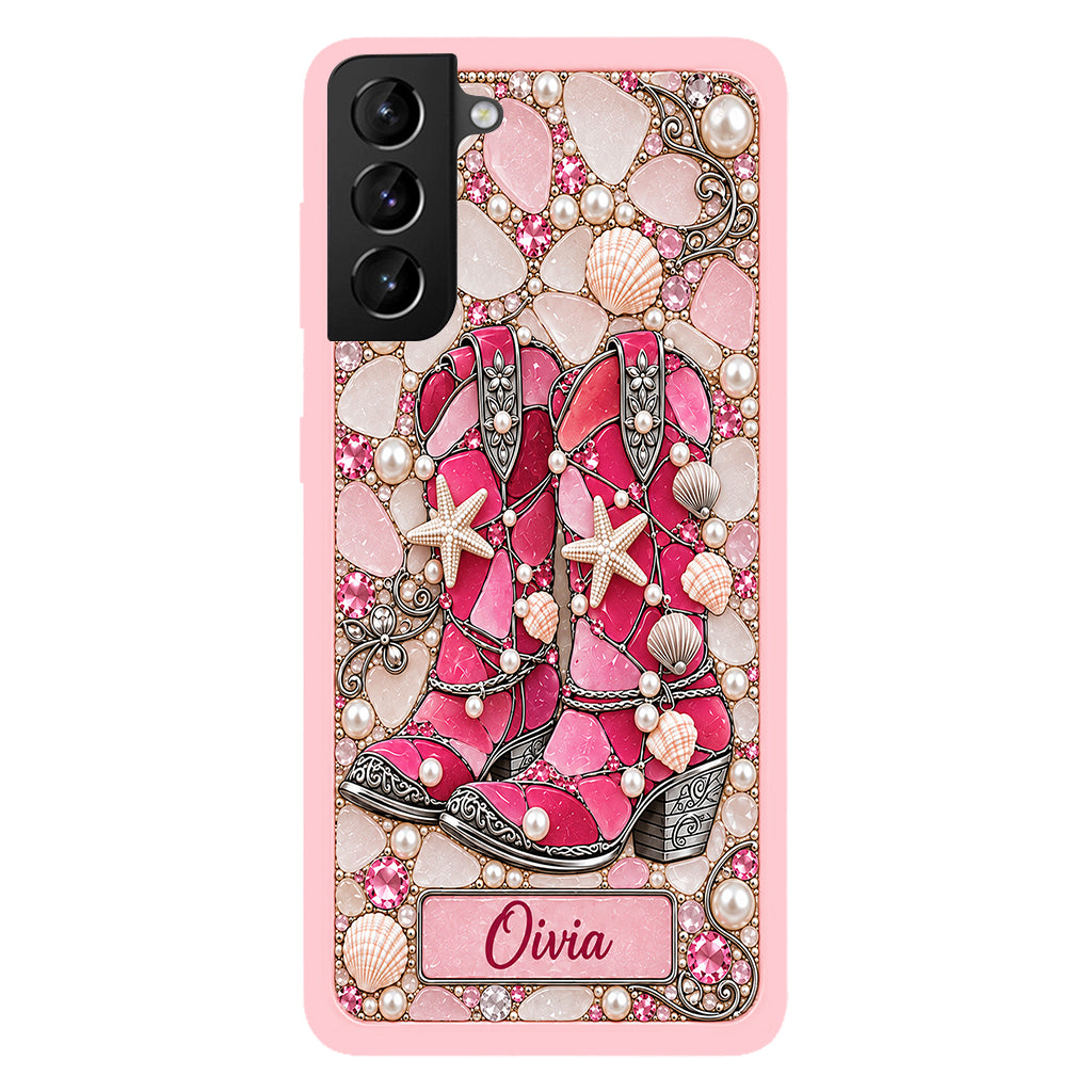 Cowgirl Boots - Personalized Cowgirl Full Print Phone Case