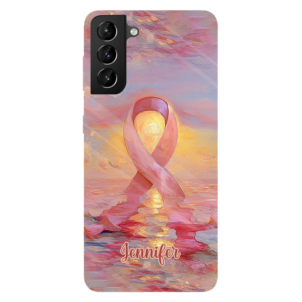 Guerrières fortes - Coque de téléphone personnalisée avec impression intégrale pour la sensibilisation au cancer du sein