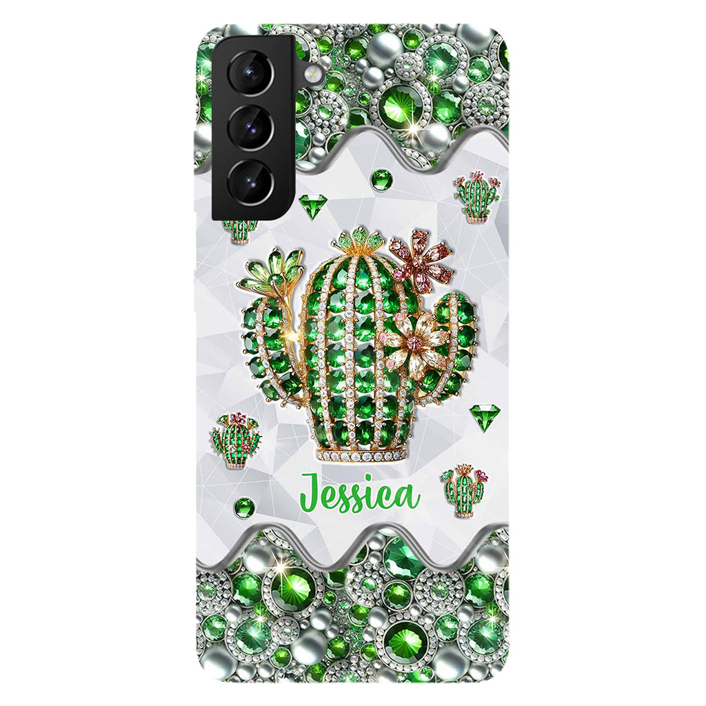 Coque de téléphone personnalisée « Love Cactus » avec motif cactus intégral