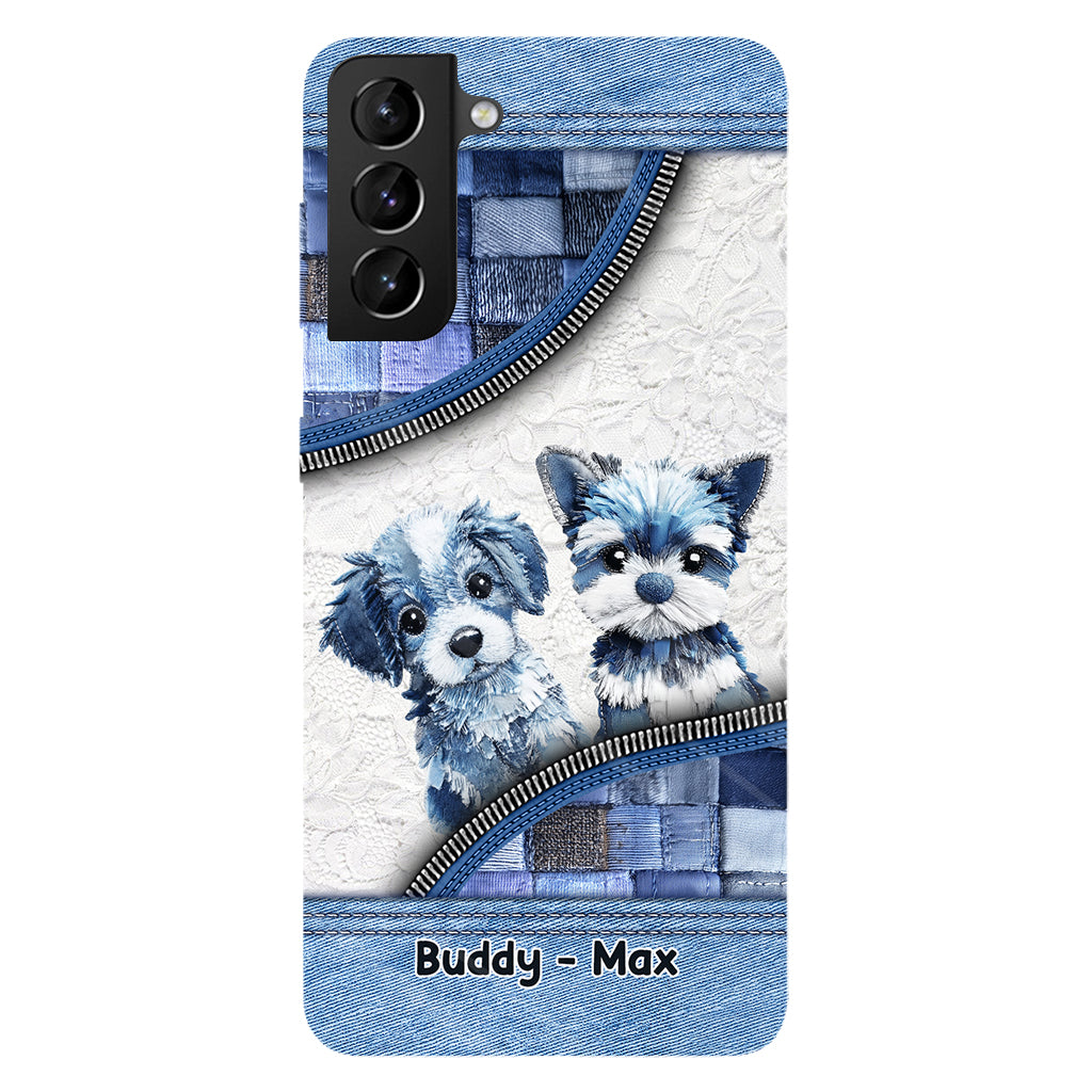 Coque de téléphone personnalisée avec imprimé chien mignon