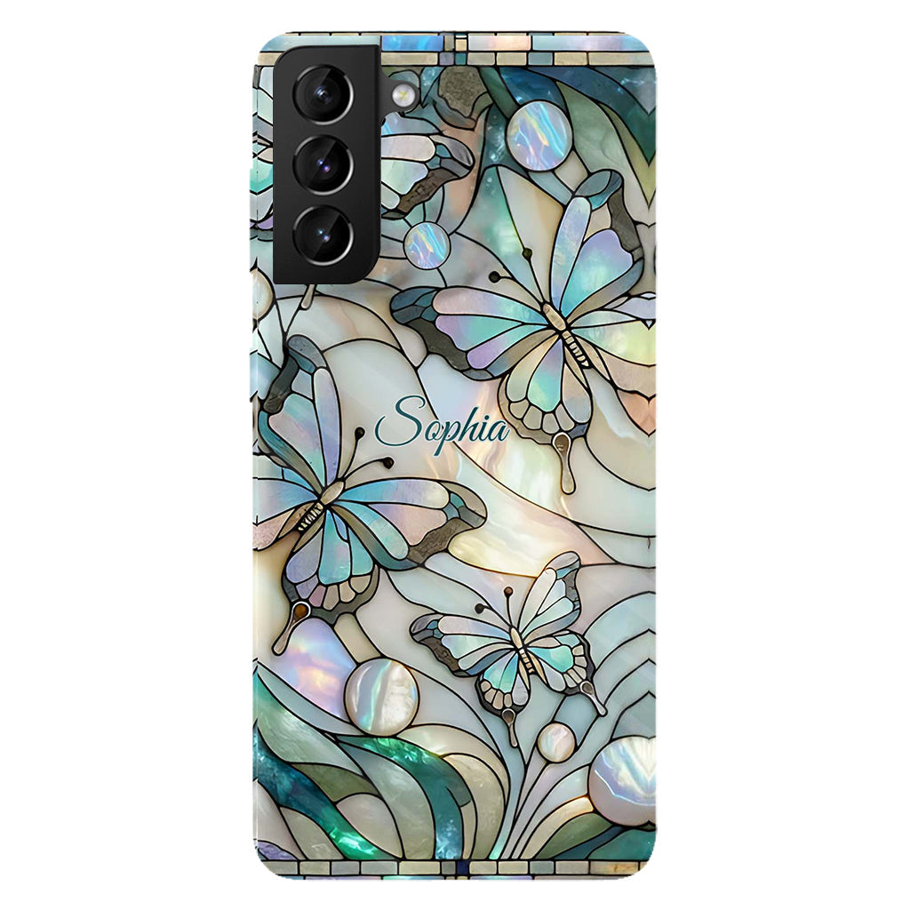 Coque de téléphone personnalisée avec motif papillons « J’adore les papillons »