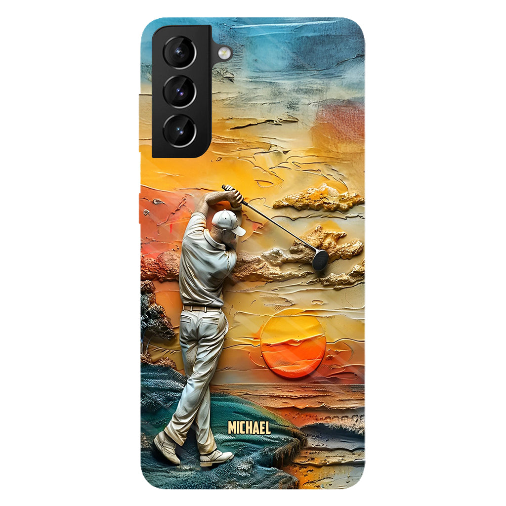 Le golf, c'est ma vie - Coque de téléphone personnalisée avec impression intégrale sur le thème du golf
