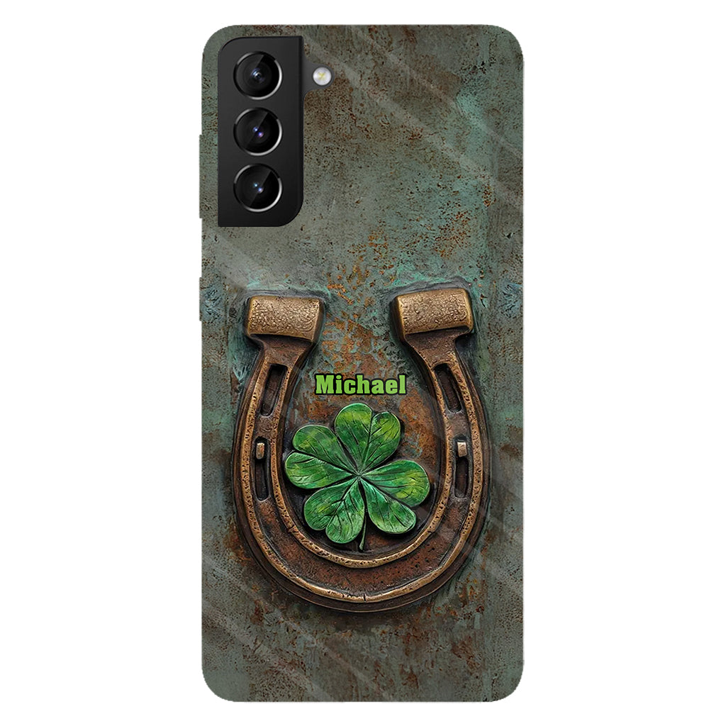 Vintage Irish Harp - Personalized Horse Full Print Phone Case