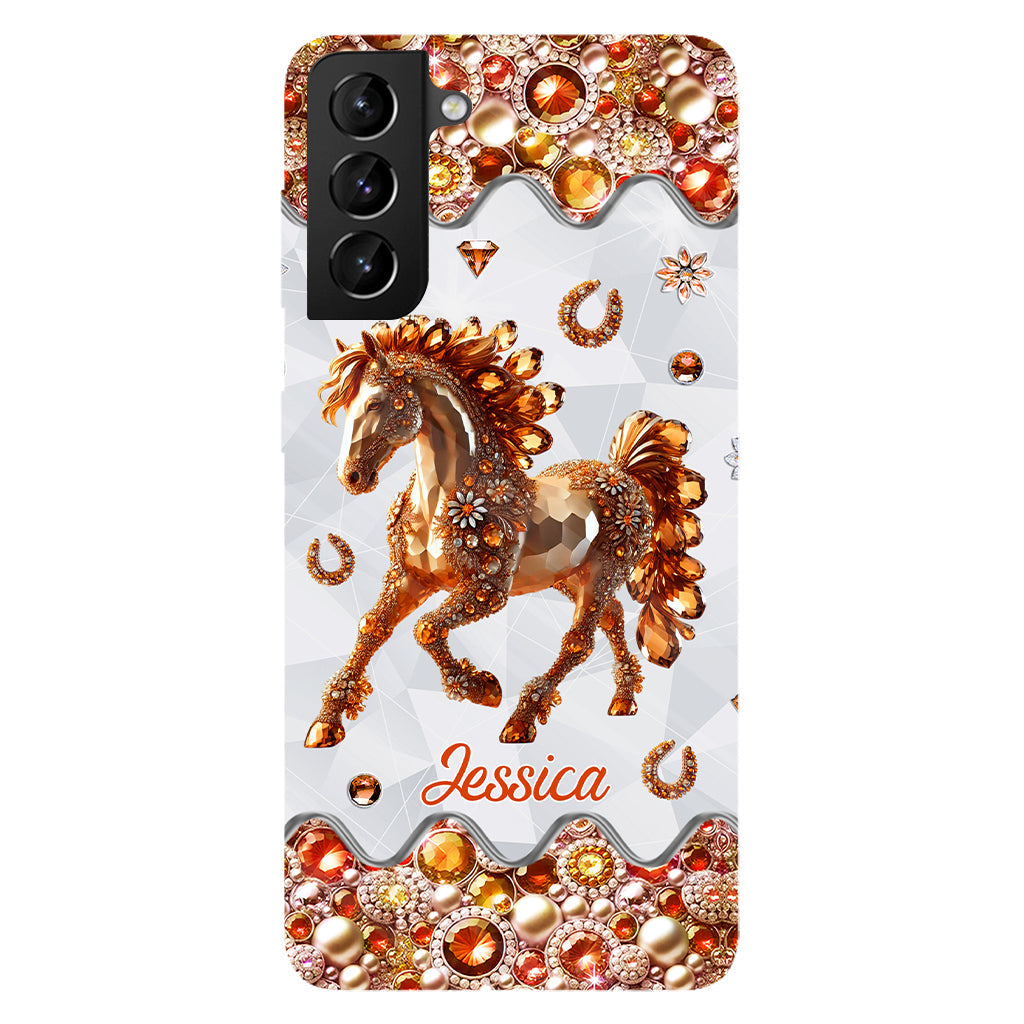 Just A Girl Who Loves Horses - Personalized Horse Full Print Phone Case