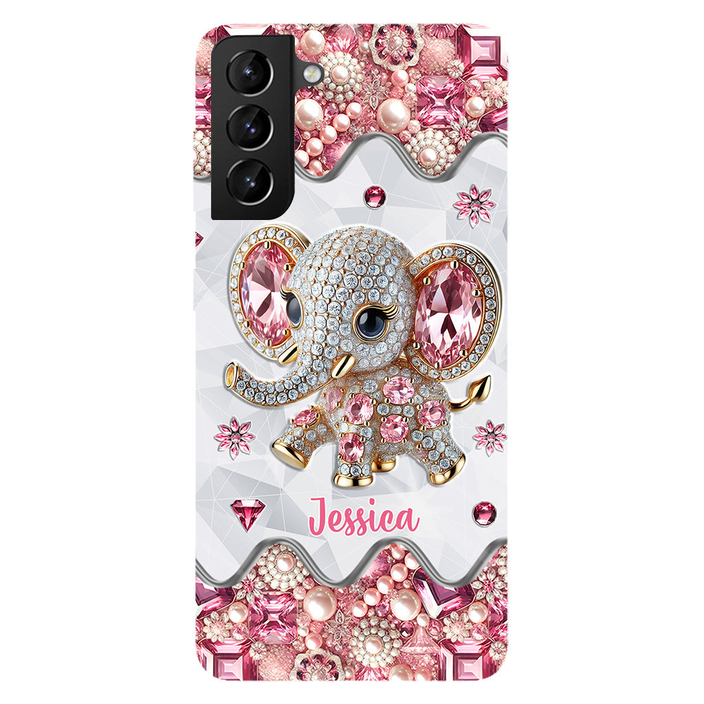 Just A Girl Who Loves Elephants - Personalized Elephant Full Print Phone Case