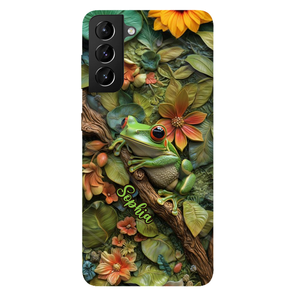 Adorable Grenouille - Coque de téléphone personnalisée avec imprimé grenouille