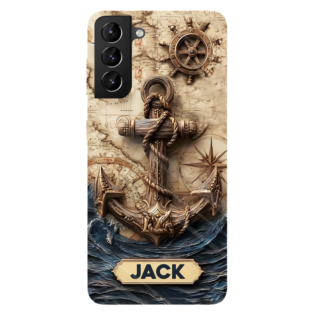 Fier marin - Coque de téléphone personnalisée avec impression intégrale sur le thème de la navigation