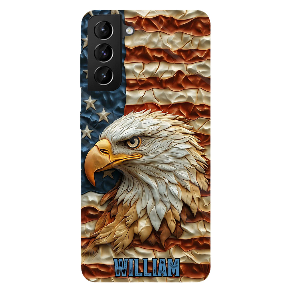 Strong Eagle - Coque de téléphone personnalisée avec aigle à tête blanche et impression intégrale