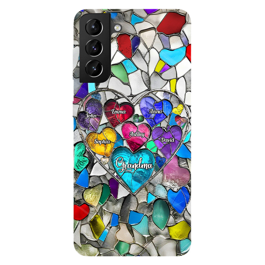 Grandma's Mom's Sweethearts - Personalized Grandma Full Print Phone Case