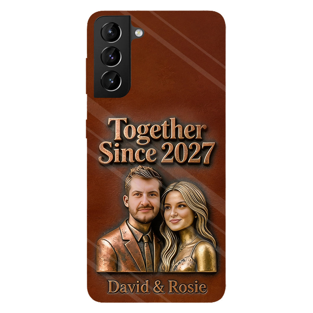Ensemble depuis toujours - Coque de téléphone personnalisée avec photo pour couple - Impression intégrale