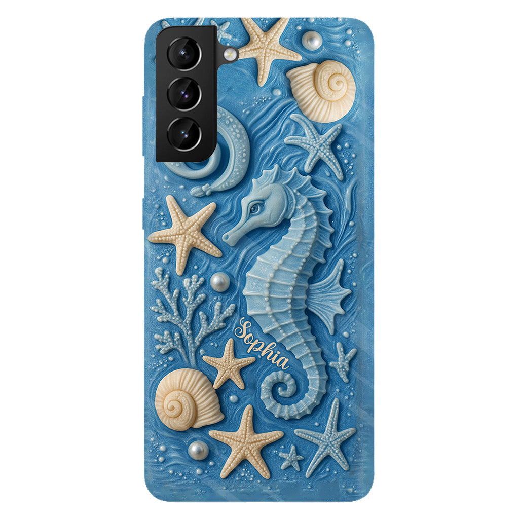 Juste une fille qui aime l'océan - Coque de téléphone personnalisée pour amoureux de la mer avec impression intégrale