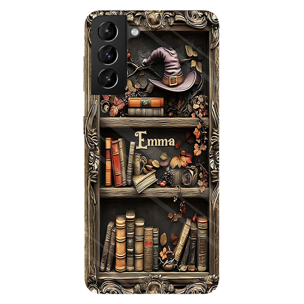 Hat And Books - Personalized Witch Full Print Phone Case