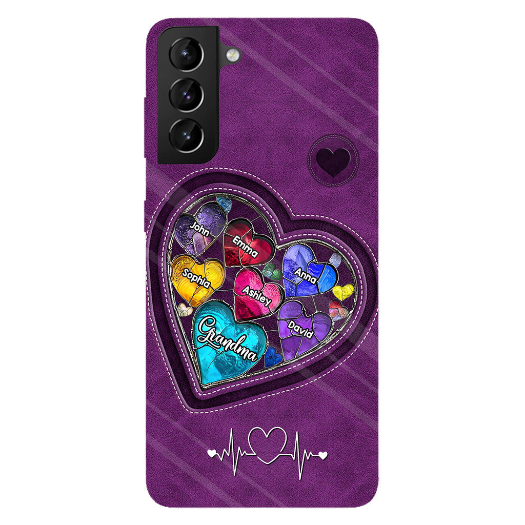 Les chéries de la maman de grand-mère - Coque de téléphone personnalisée avec impression intégrale « Grand-mère »