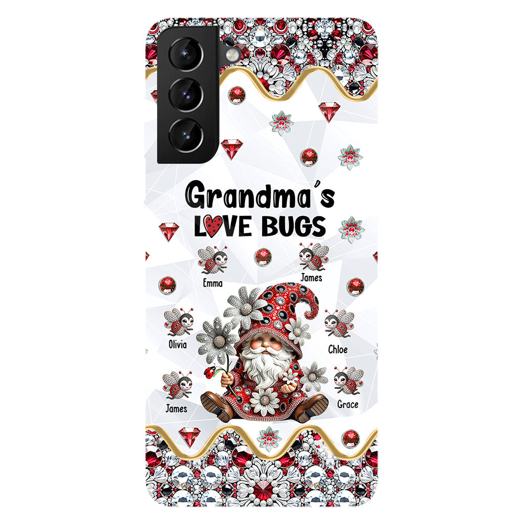 Grandma's Love Bugs - Personalized Grandma Full Print Phone Case