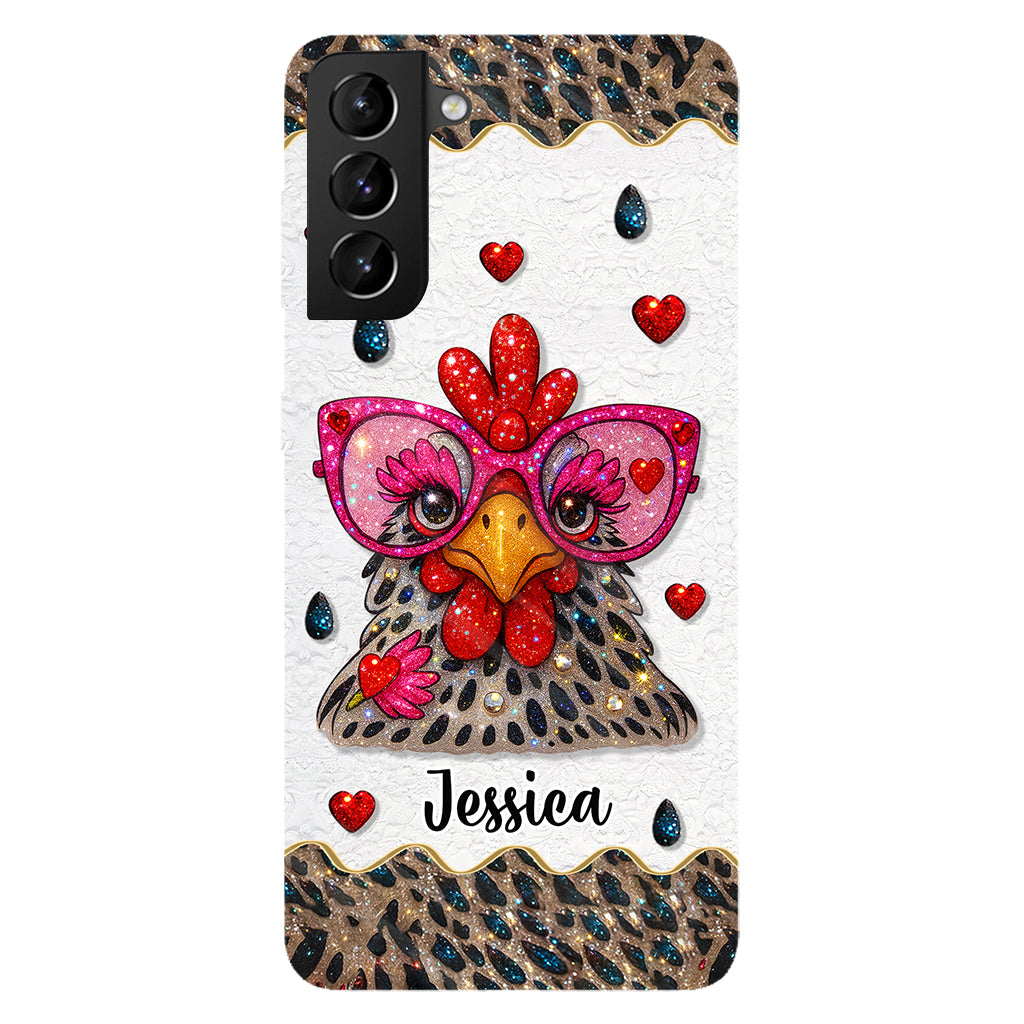 Crazy Chicken Lady - Personalized Chicken Full Print Phone Case