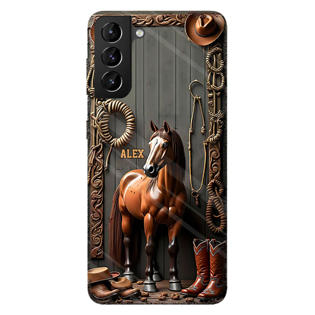 Love Horses - Personalized Horse Full Print Phone Case