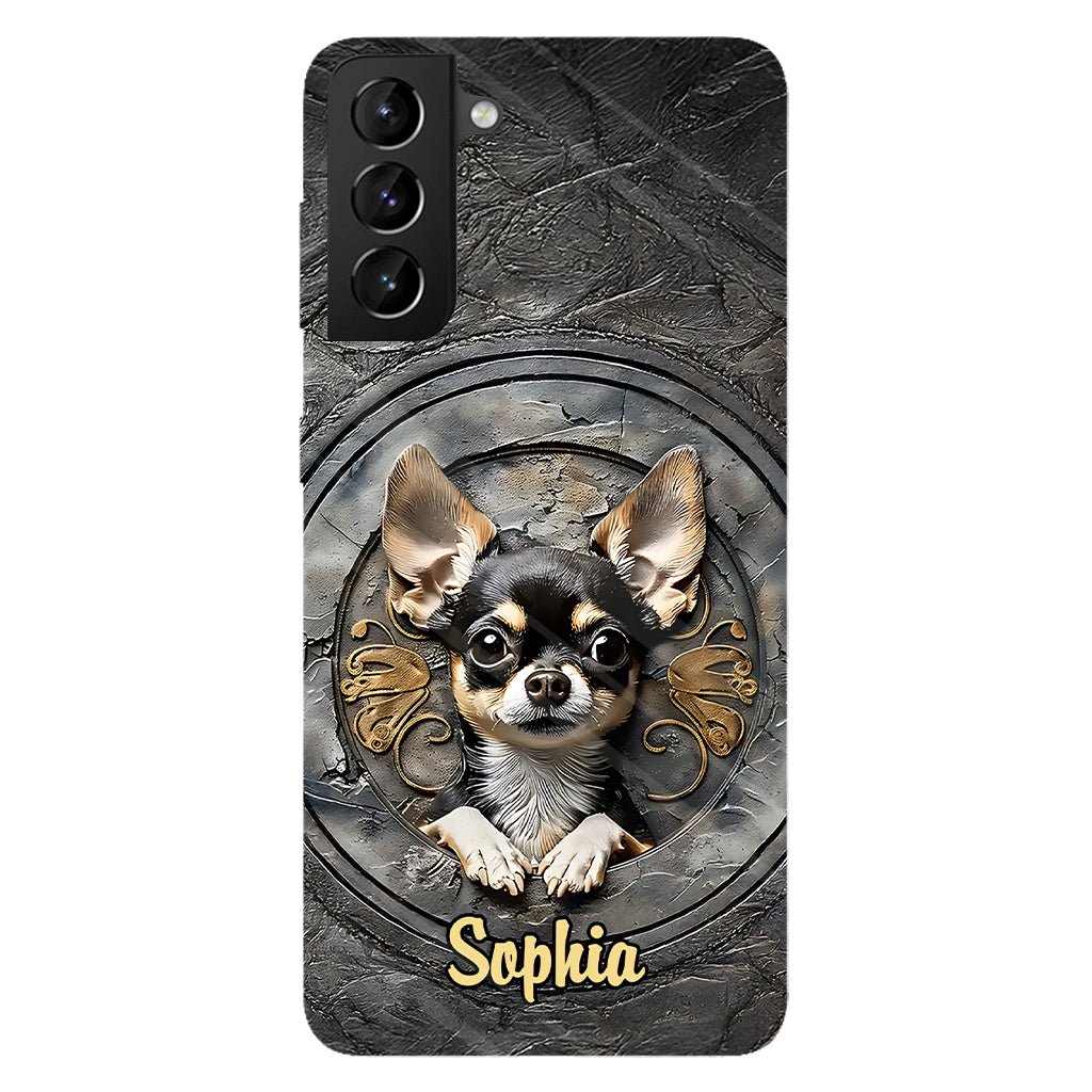 Adorable Chihuahua - Coque de téléphone personnalisée avec imprimé intégral