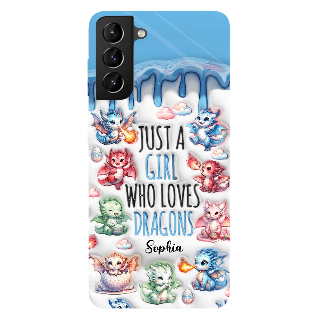Just A Girl Who Loves Dragons - Personalized Dragon Full Print Phone Case