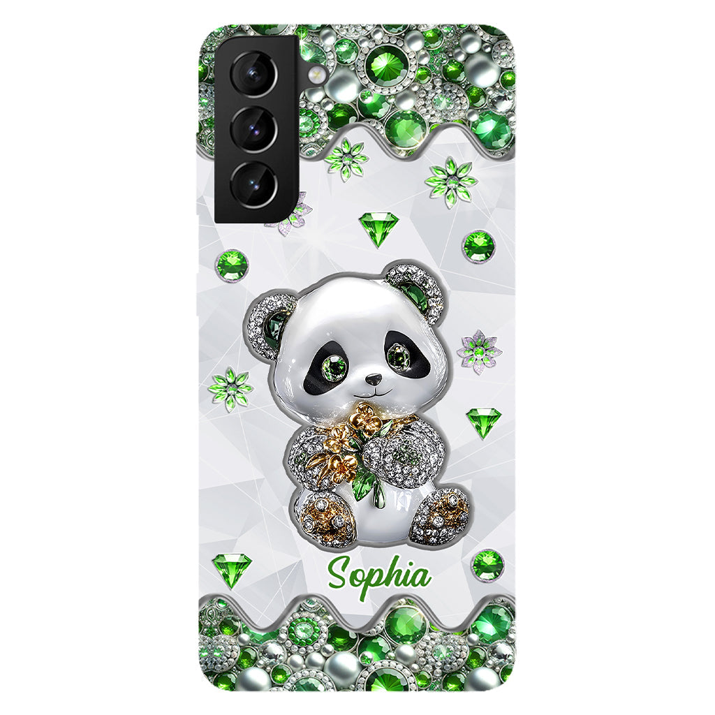 Juste une fille qui aime les pandas - Coque de téléphone personnalisée avec impression intégrale « Amoureuse des pandas »