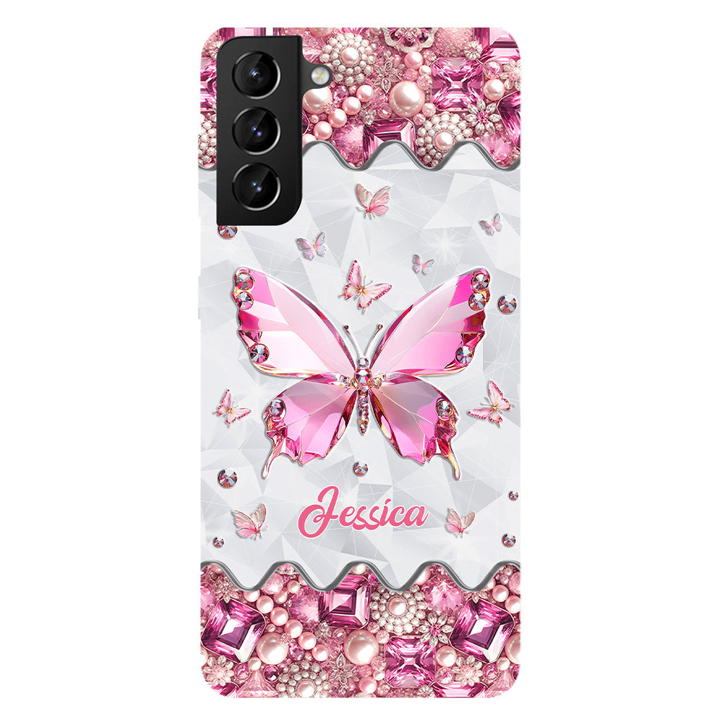 Love Butterfies - Coque de téléphone personnalisée avec imprimé papillon intégral