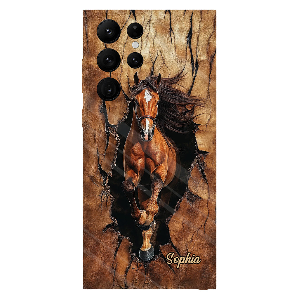 Horse Lovers - Personalized Horse Full Print Phone Case