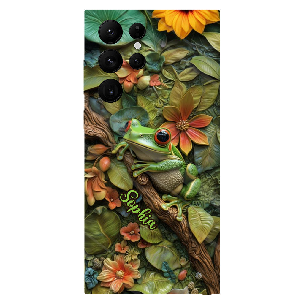 Adorable Grenouille - Coque de téléphone personnalisée avec imprimé grenouille