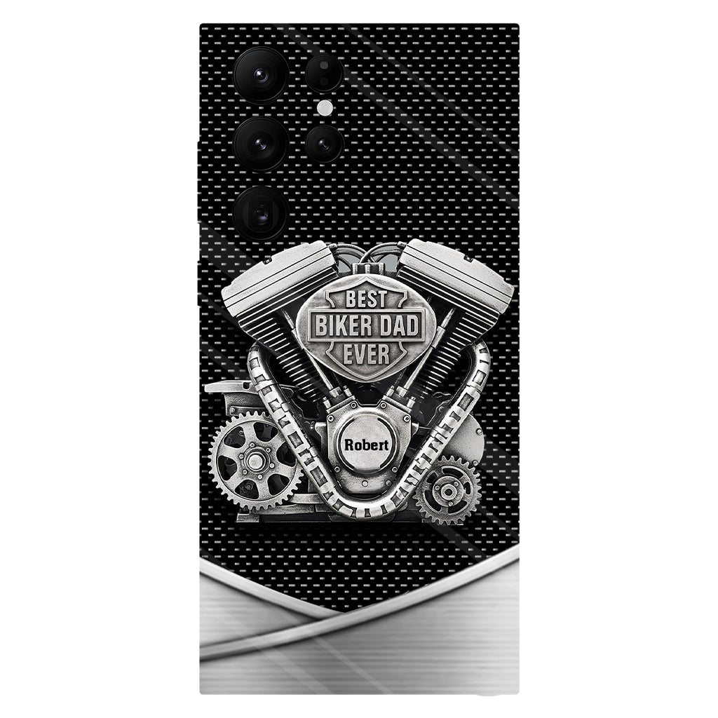 Best Dad Ever - Personalized Biker Full Print Phone Case
