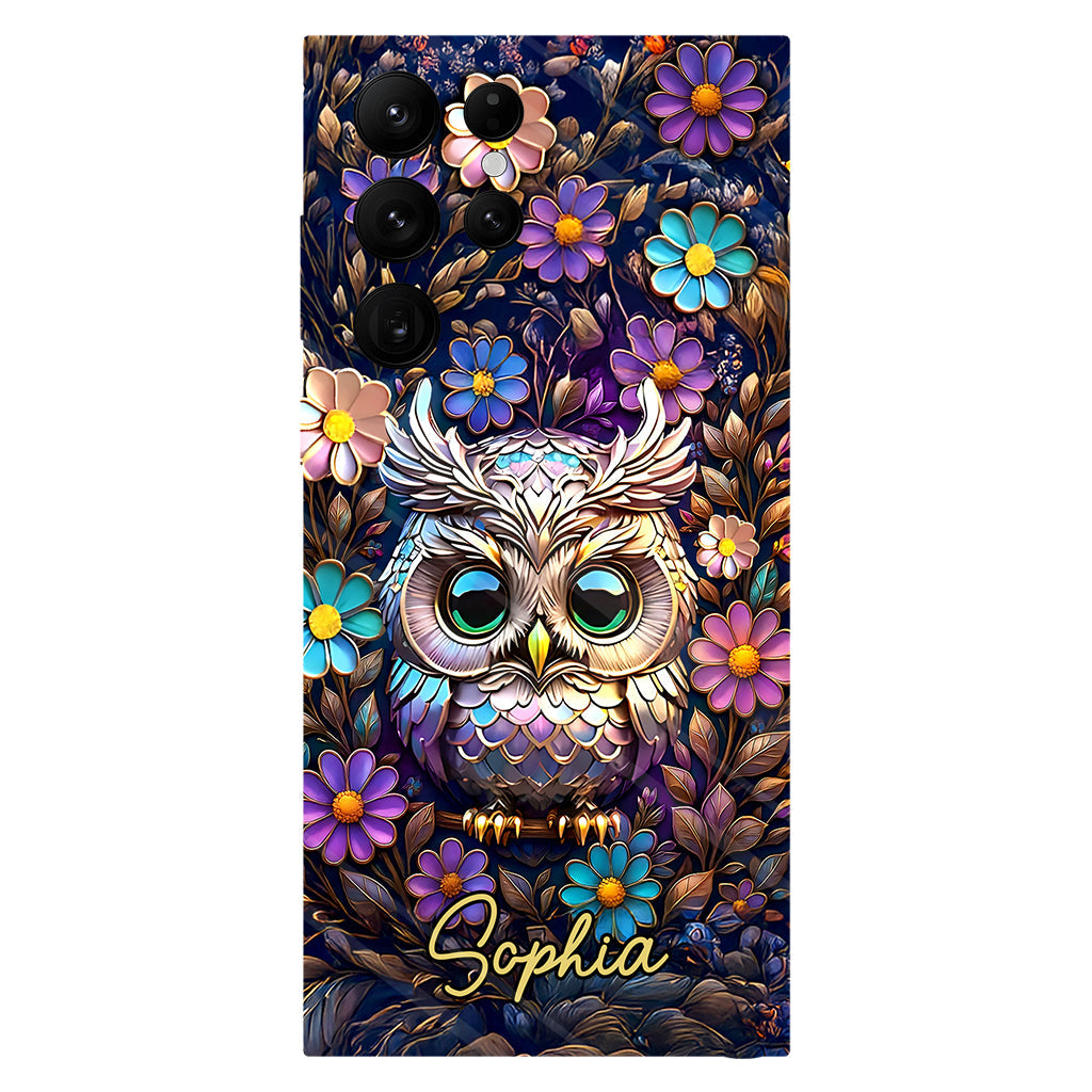 Coque de téléphone personnalisée avec motif hibou mignon