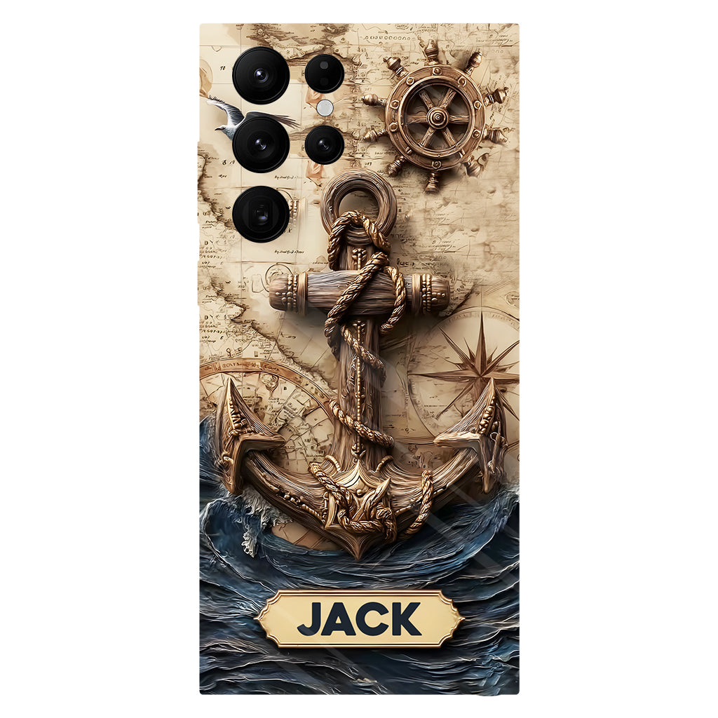 Fier marin - Coque de téléphone personnalisée avec impression intégrale sur le thème de la navigation