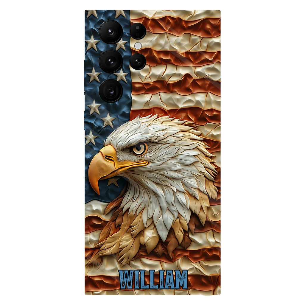 Strong Eagle - Coque de téléphone personnalisée avec aigle à tête blanche et impression intégrale