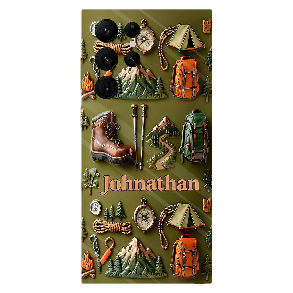 La randonnée me rend heureux - Coque de téléphone personnalisée avec impression intégrale « La randonnée me rend heureux »