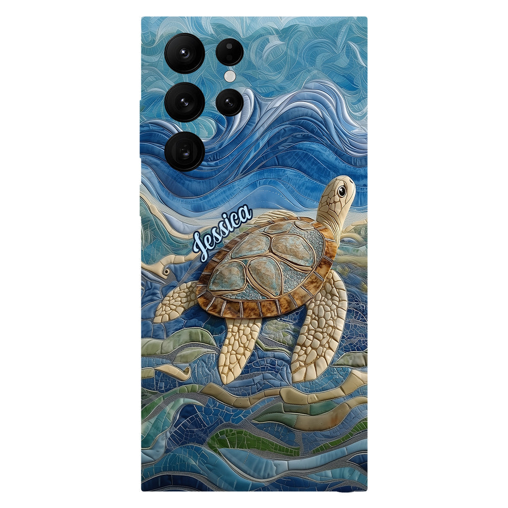 Coque de téléphone personnalisée avec motif tortue pour les amoureux des tortues