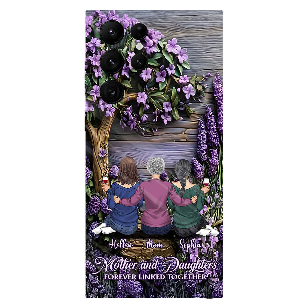 Mother And Daughters Forever Linked Together - Personalized Mother Full Print Phone Case