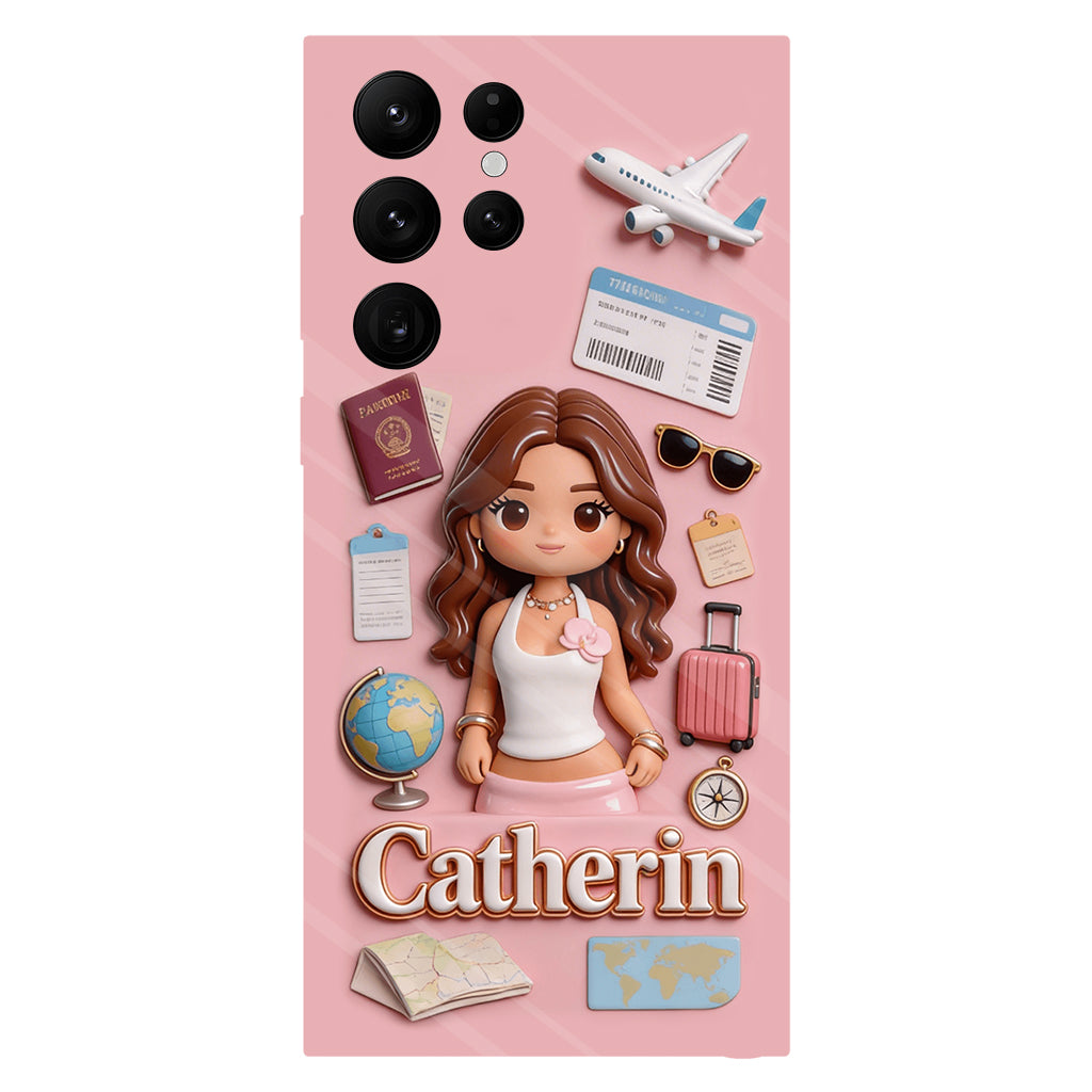 Traveling Lover - Personalized Travelling Full Print Phone Case